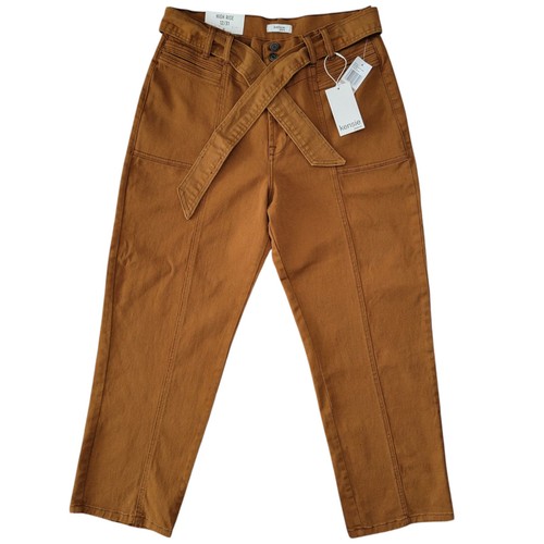 NWT Kensie High Rise Pants Womens Size 12/31 Cognac Brown 🏈 - photo 2