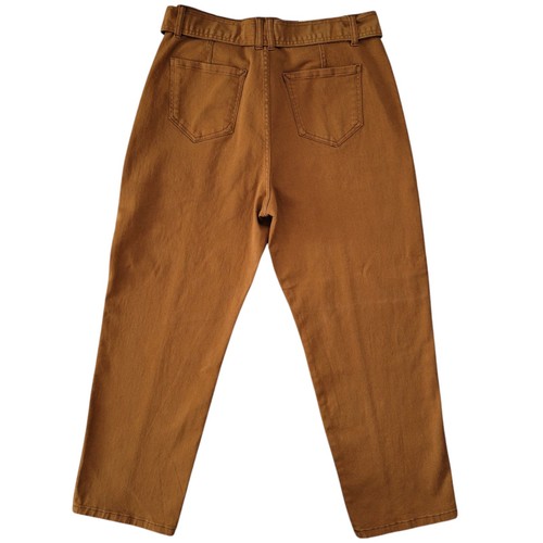 NWT Kensie High Rise Pants Womens Size 12/31 Cognac Brown 🏈 - photo 3