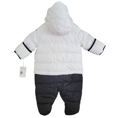 DKNY Pram Snowsuit Unisex 3/6 Months Black White Zip Up 🏈 - photo 2