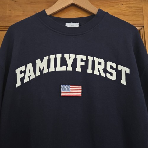 Family First Milano Sweater Mens Size Small Blue 100% Cotton 🏈 - photo 3