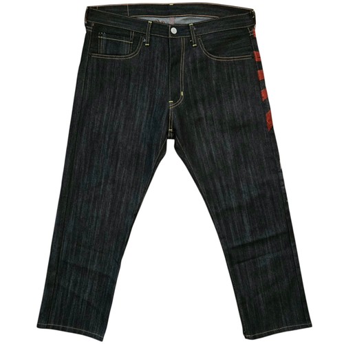Rare Vintage SUGOI Jeans Mens Size 34x28 Dark Blue Tiger Oni 🏈 - photo 2