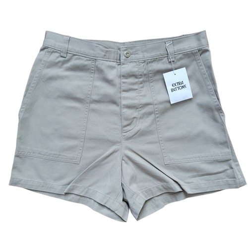J. Crew Chino Shorts Womens Size 8 Beige Khaki High Rise 🏈
