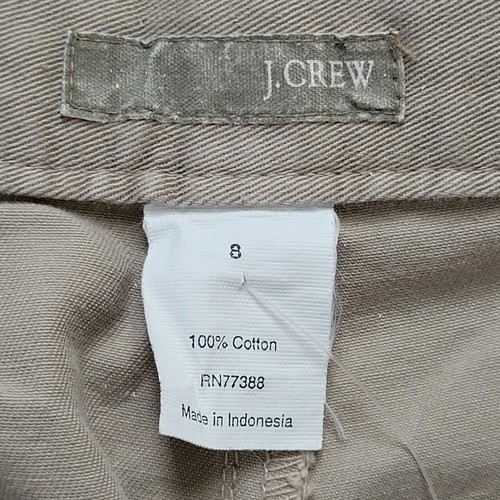 J. Crew Chino Shorts Womens Size 8 Beige Khaki High Rise 🏈 - photo 2