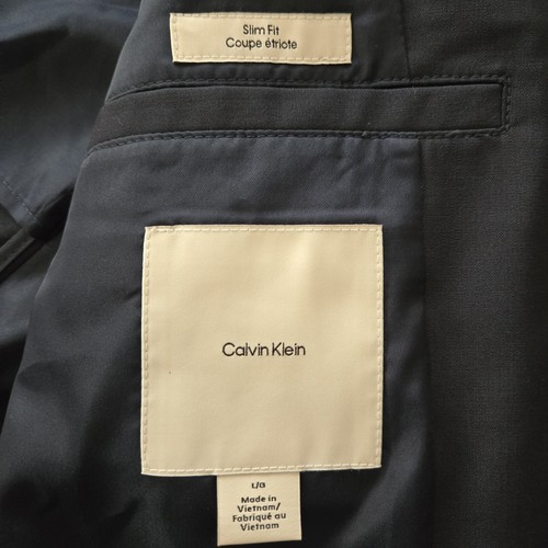 Calvin Klein Slim Fit Blazer Mens Size L Dark Sapphire 🏈 - photo 2