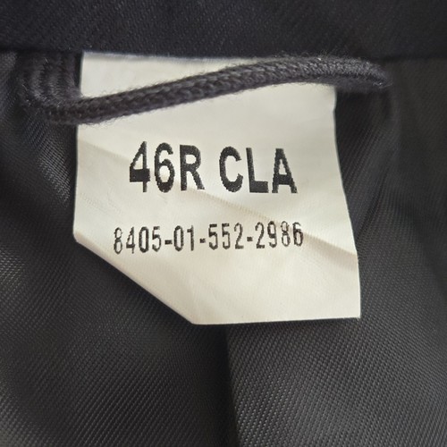 NWT US ARMY Blue Dress Coat Polyester/Wool Size 46L 🏈 - photo 2
