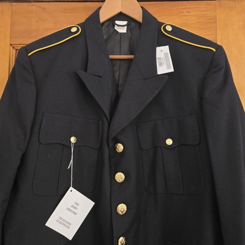 NWT US ARMY Blue Dress Coat Polyester/Wool Size 46L 🏈 - photo 3