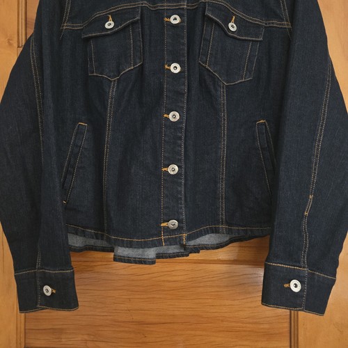 Du Jour Jean Jacket Womens Plus Size 24W Blue Dark Wash 🏈 - photo 4
