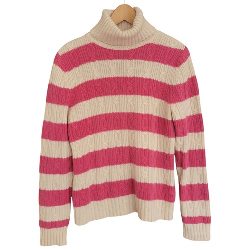 Vintage Daniel Bishop Turtleneck Sweater Womens Size M Ivory 🏈