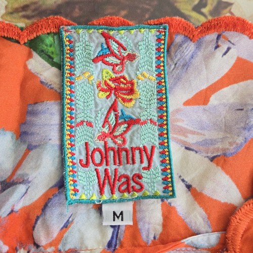Johnny Was Silk Floral Printed Tunic Top Womens Size M 🏈 - photo 2