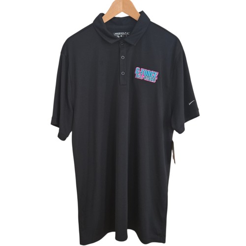 Nike Golf Polo Shirt Mens Size XL Black Dri Fit 🏈