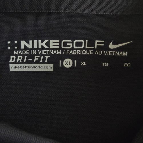 Nike Golf Polo Shirt Mens Size XL Black Dri Fit 🏈 - photo 2