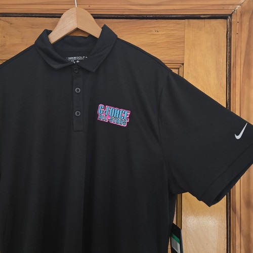 Nike Golf Polo Shirt Mens Size XL Black Dri Fit 🏈 - photo 3