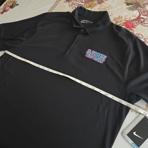 Nike Golf Polo Shirt Mens Size XL Black Dri Fit 🏈 - photo 5