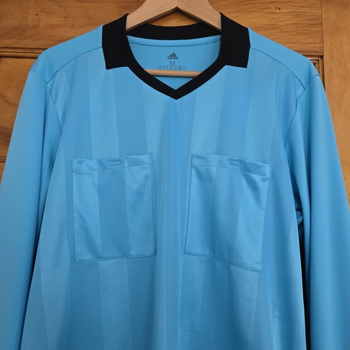 Adidas Referee Jersey Mens Size M Blue Climalite Long Sleeve 🏈 - photo 3