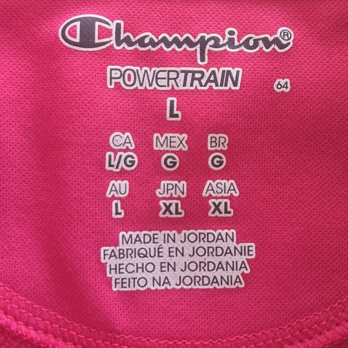 Champion PowerTrain Fleece Jacket Womens Sz L Pink Full-Zip 🏈 - photo 2
