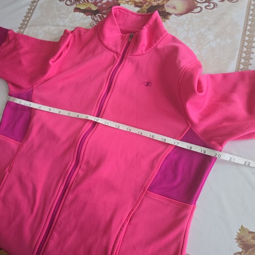 Champion PowerTrain Fleece Jacket Womens Sz L Pink Full-Zip 🏈 - photo 5