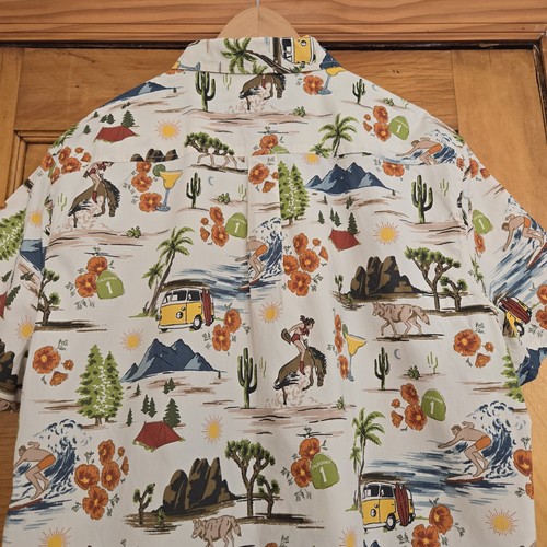 Lucky Brand Button-Down Shirt Mens Sz XL Cream - photo 5