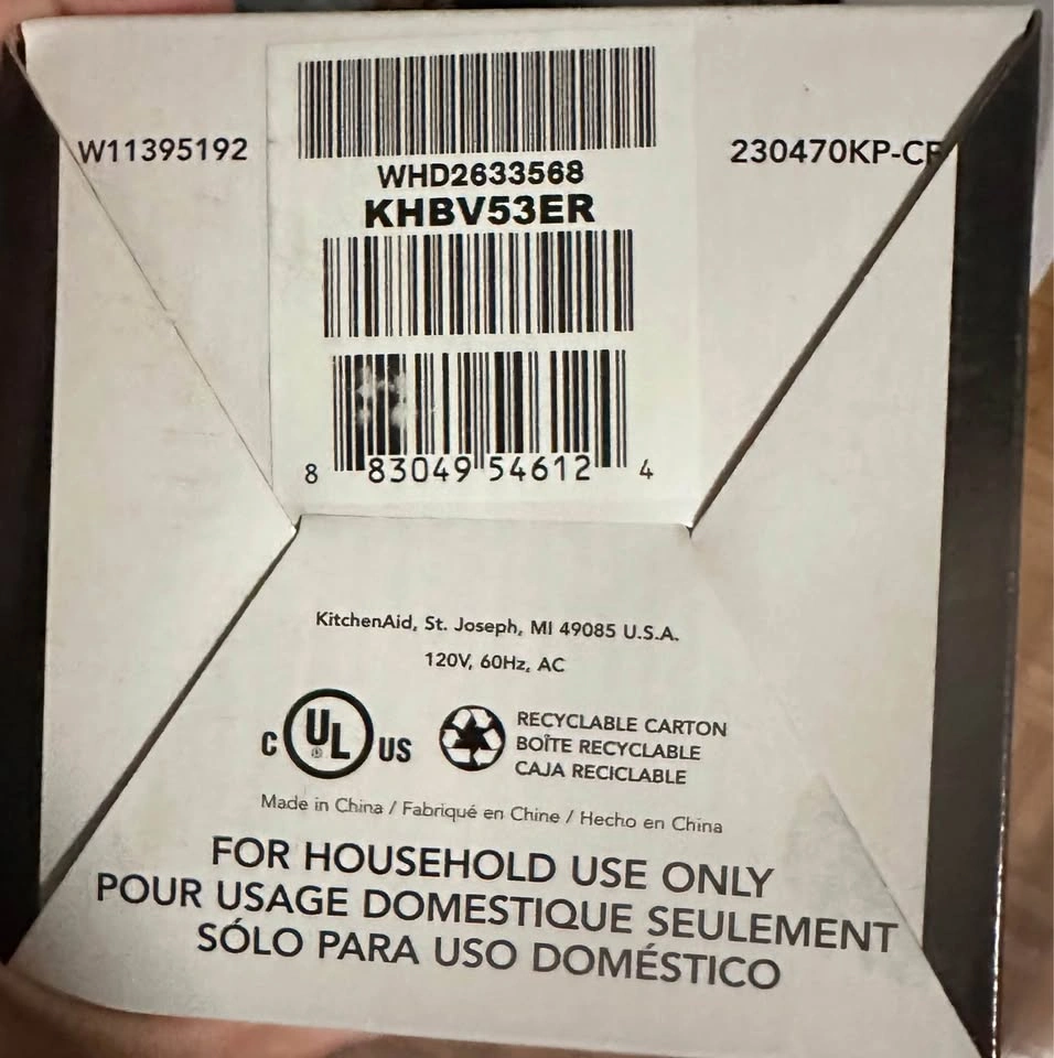 BNIB KITCHENAID variable speed corded hand blender - photo 2