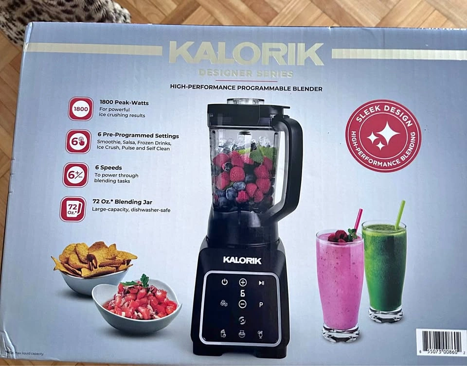 BNIB Kalorik 1800w designer blender