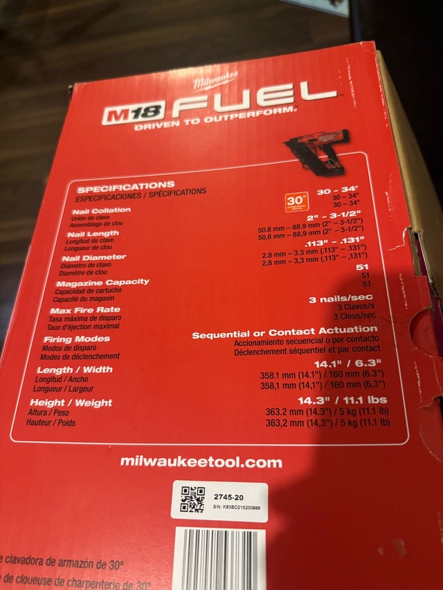 m18 fuel nail gun Milwaukee - photo 4