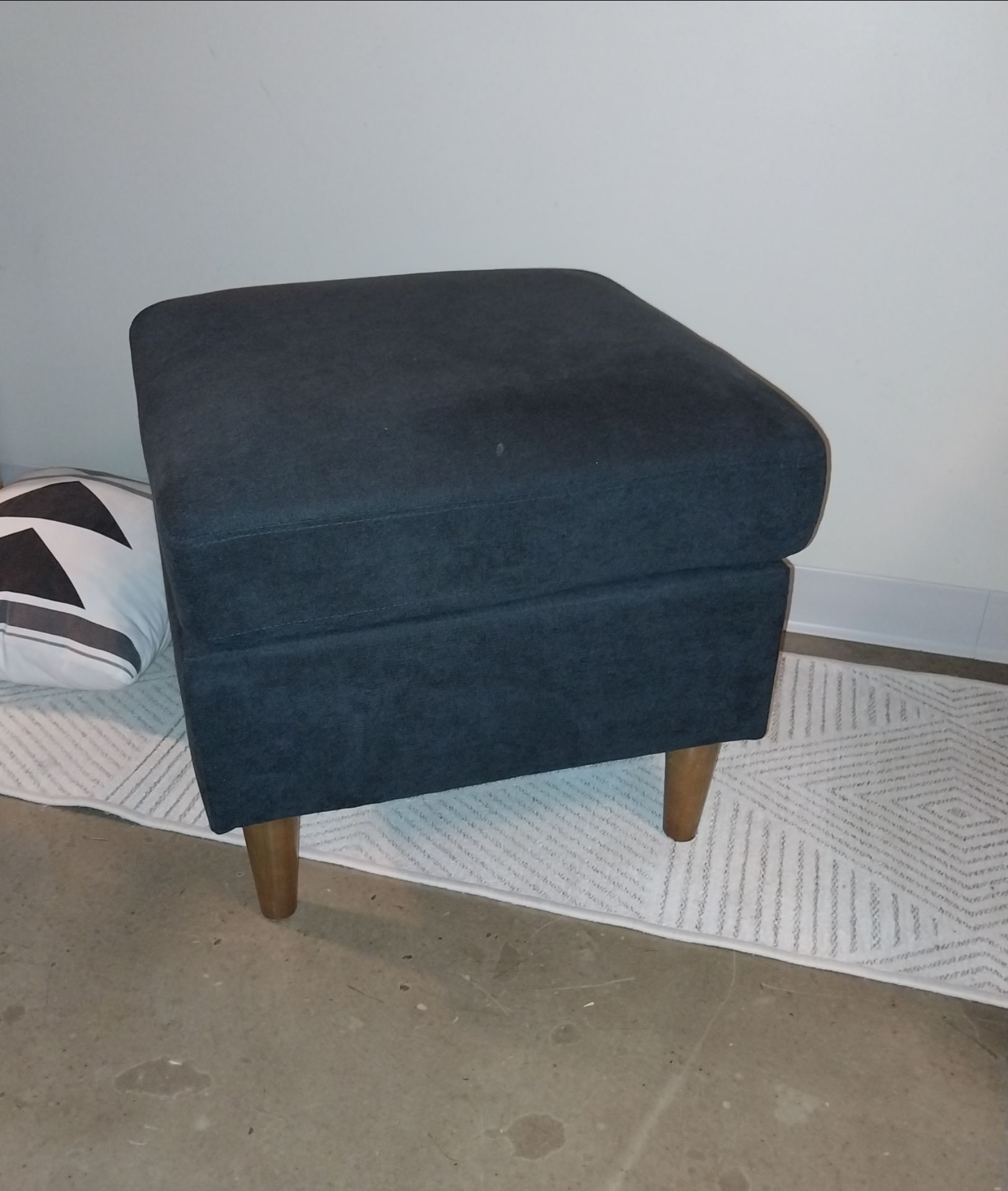 Dark Gray Ottoman – Like New - photo 2