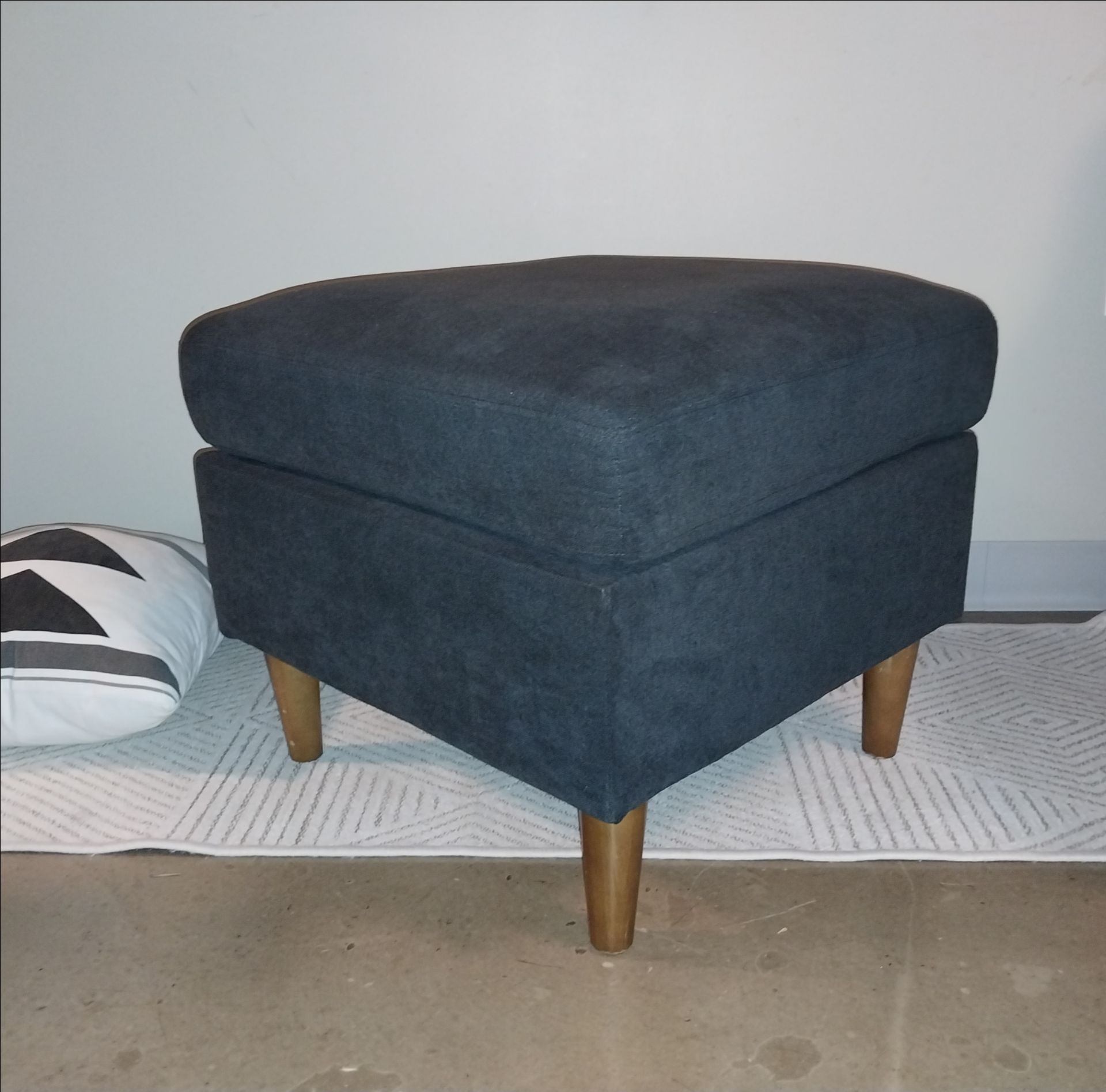 Dark Gray Ottoman – Like New - photo 3