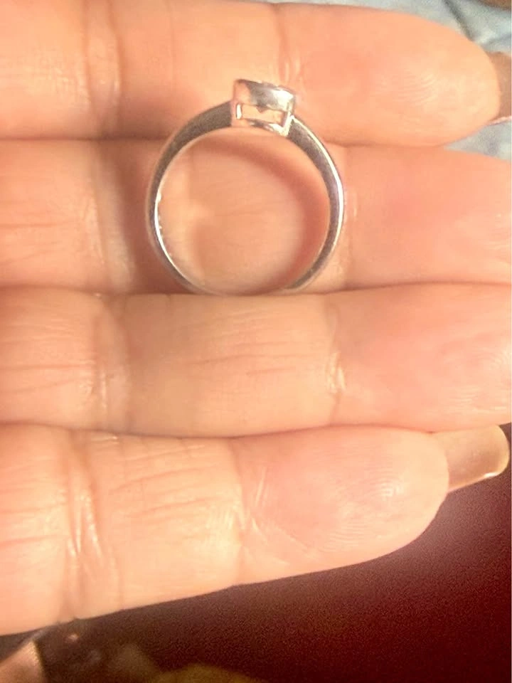 Vintage PAJ 925 Sterling Silver Bezel-Set CZ Ring - Size 7 - photo 4