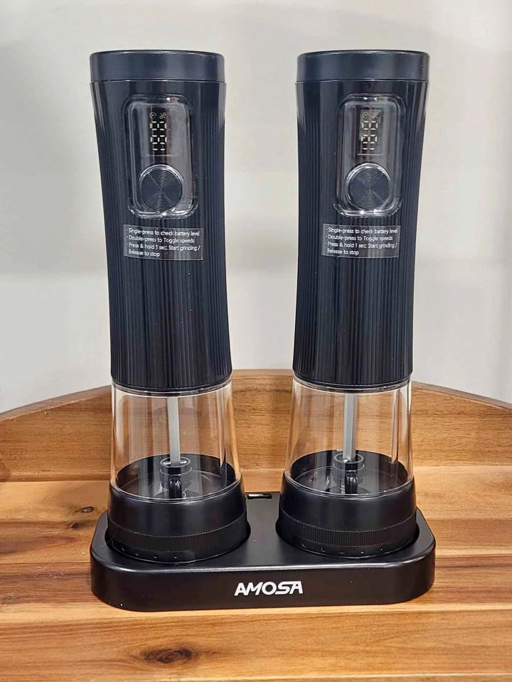 Electric Salt & Pepper Grinder Set