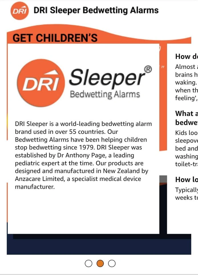 DRI Wireless Bed wetting Alarm - photo 3