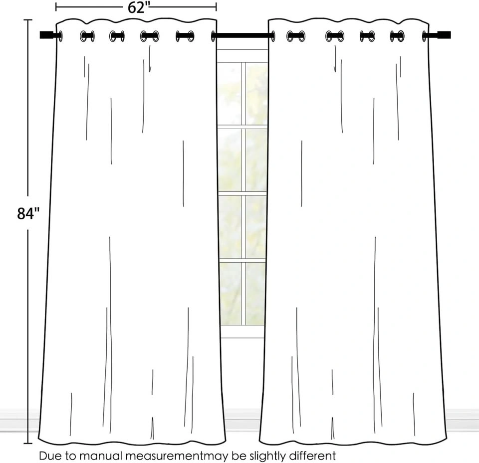 A Pair of Blackout Curtains, Emerald Green, 62 x 84 - photo 3