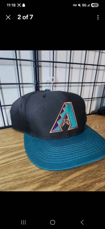 ARIZONA DIAMONDBACKS VINTAGE 1990S LOGO 7 SNAPBACK HAT 🏈 - photo 2