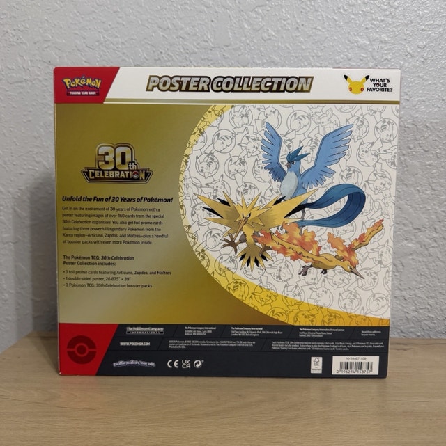 NEW 30th Anniversary Celebration Poster Collection Pokemon TCG - photo 3