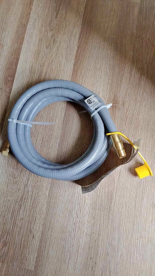 Natural Gas Hose with Quick Connect Fitting