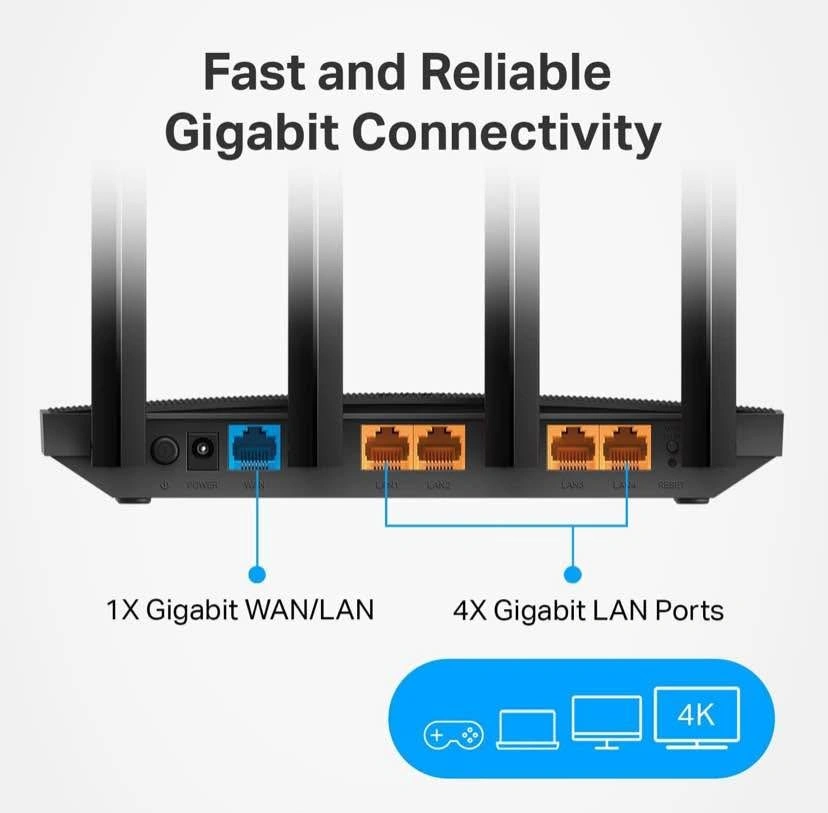 TP-Link AC1200 Gigabit Dual-Band WiFi Router (Archer A6) - photo 5