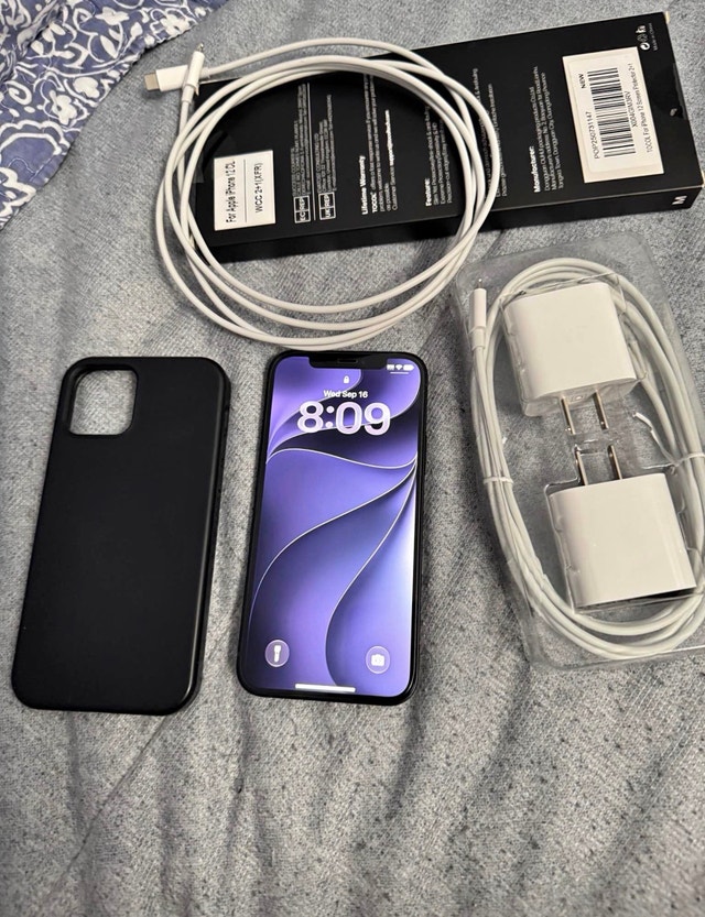 iPhone 12 64GB Black — Excellent Condition FIRM PRICE