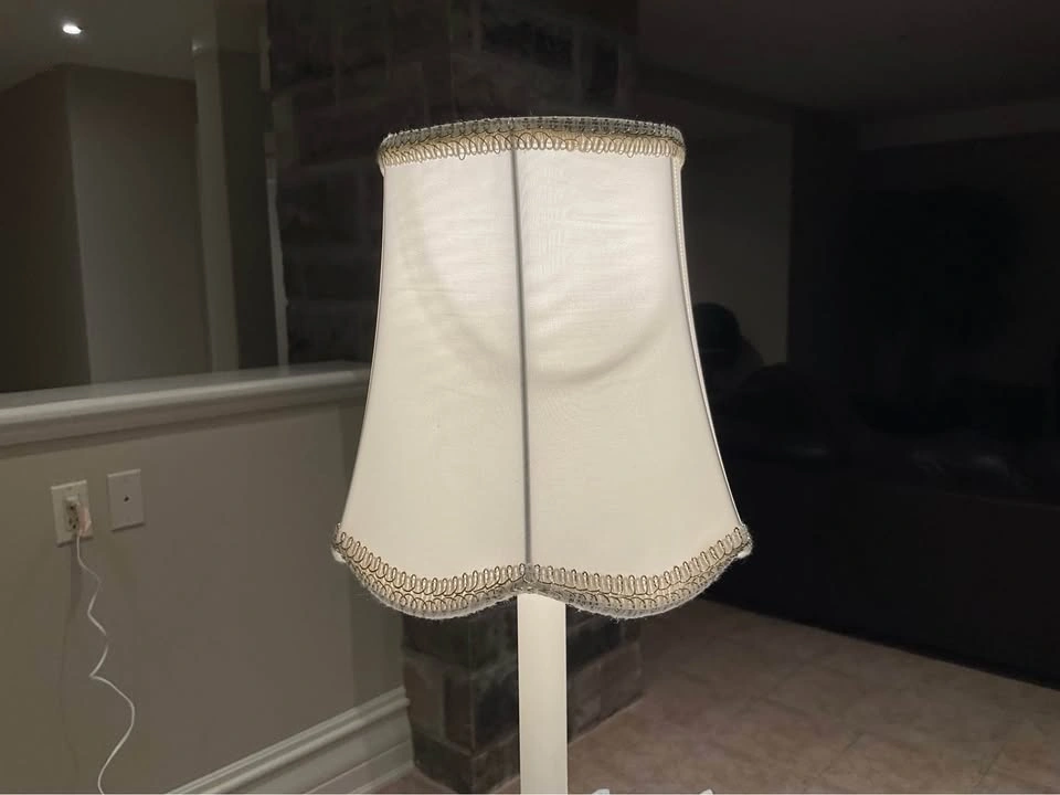 Table Lamp VTG Glass Candlestick - photo 5
