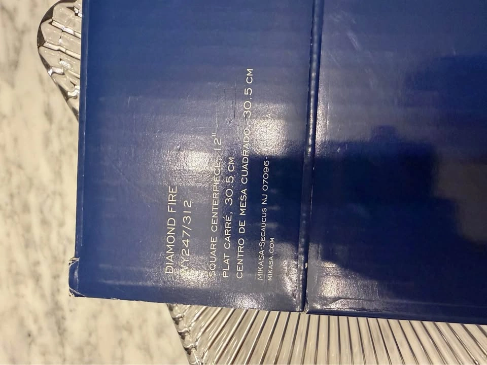 Mikasa Diamond Fire 12" Square Platter - BNIB - photo 3