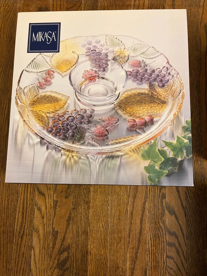 Mikasa Chablis 15" Chip & Dip Set - BNIB - photo 2
