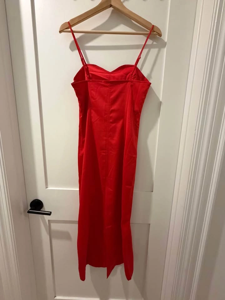 Oak + Fort Red Midi Dress - NWT - photo 3