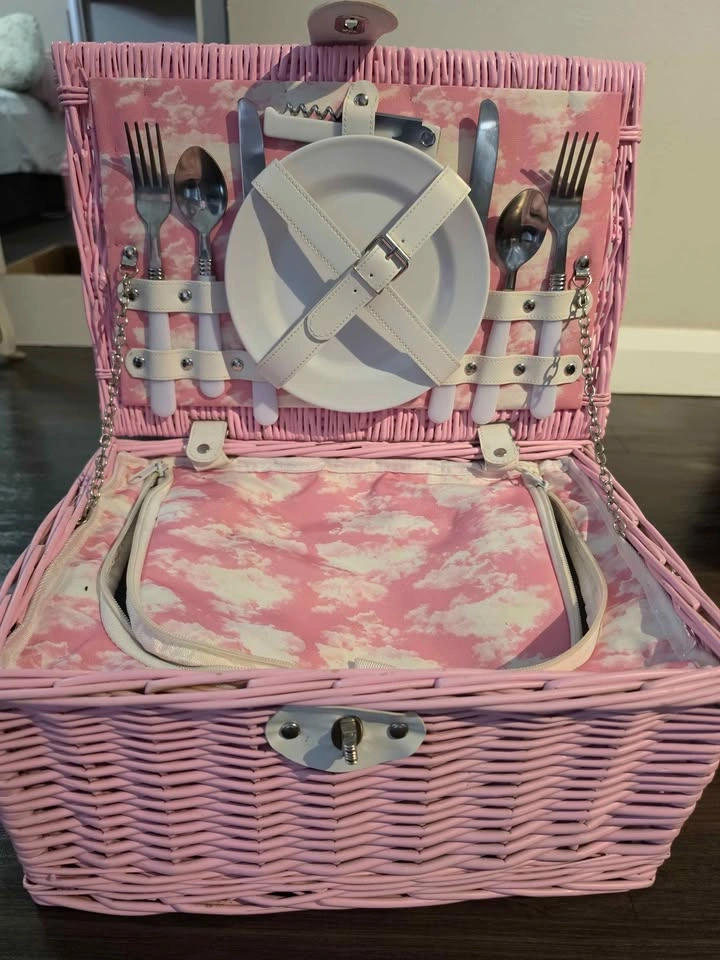 DOLLS KILL Picnic Basket - Pink - photo 2