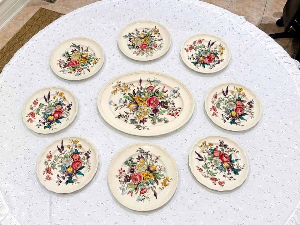 Gallery Wall Plates Spode & Johnston Bros Botanical - photo 3