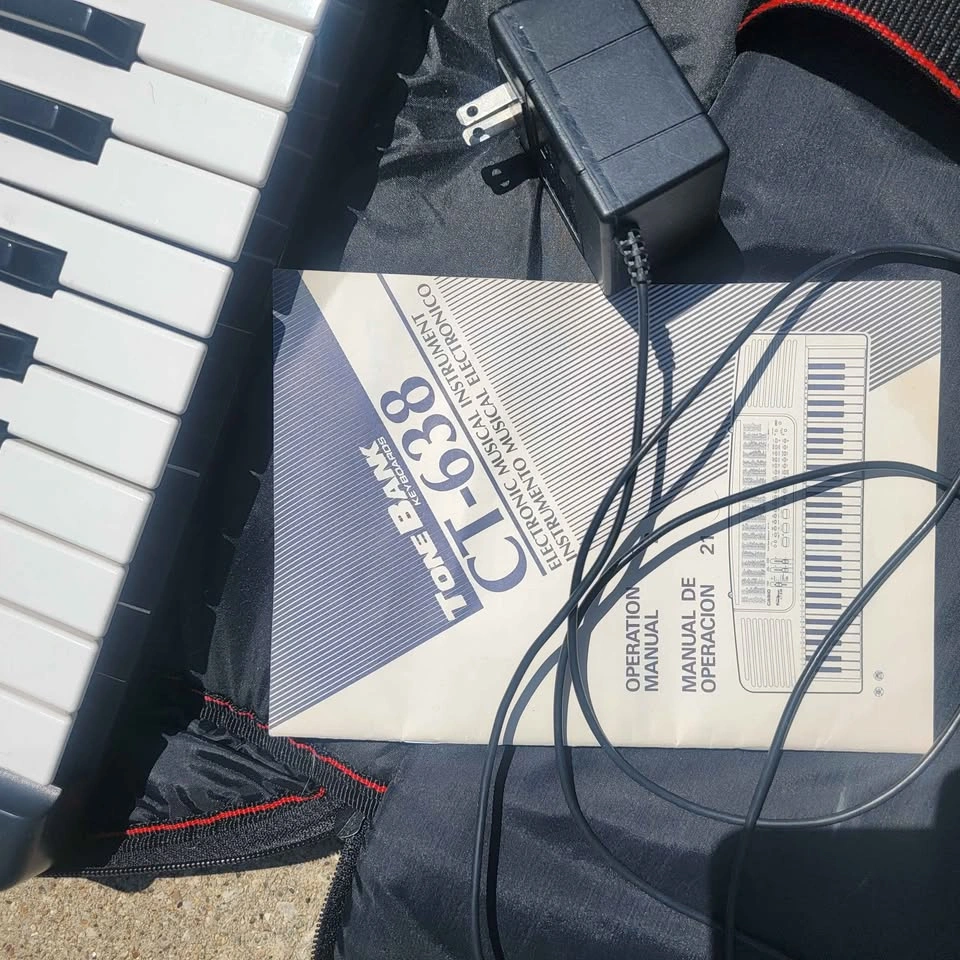 Vintage Casio CT-638 Tone Bank 61-key Keyboard with Bag - photo 3