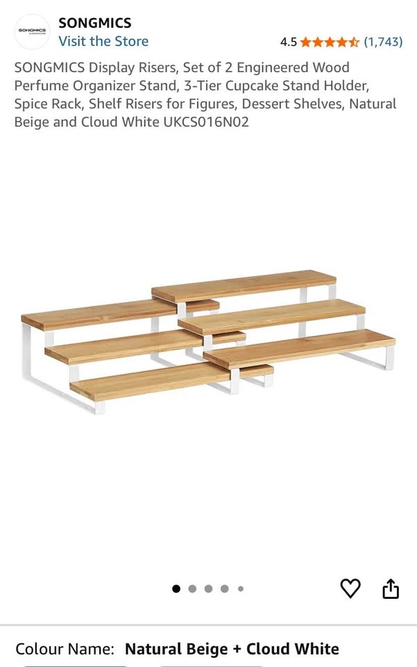 Display Risers | Set of 2 | Organizer Stand | 3-Tier - photo 4