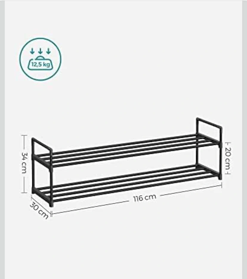 Shoe Rack | 2 Tier Shoe Rack | UNASSEMBLED - photo 2