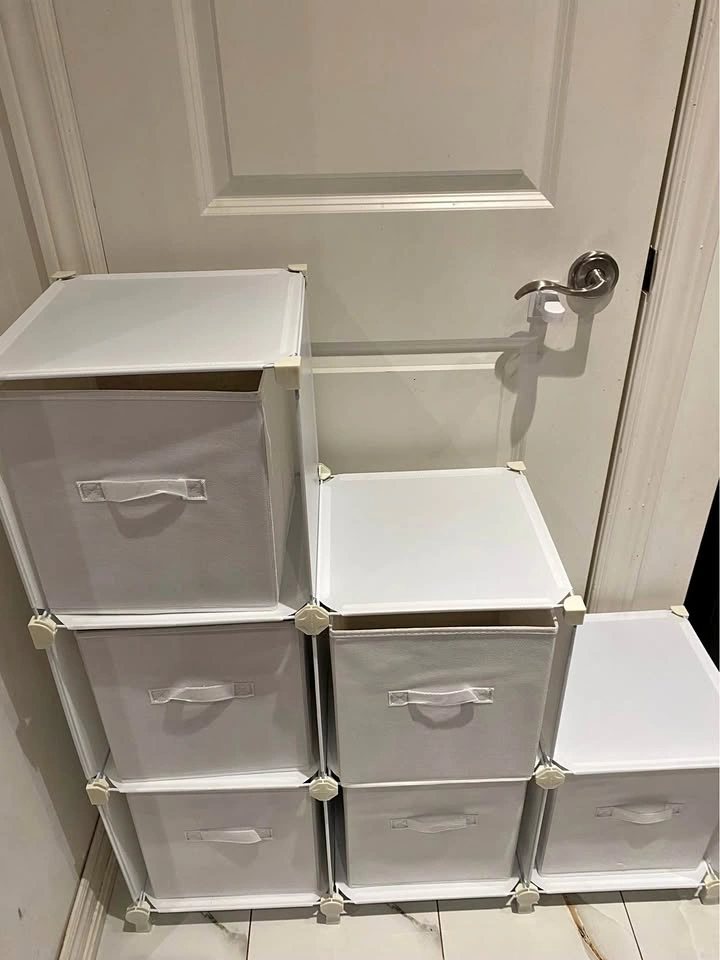 6-Cube Storage Organizer with Pull Out Drawers *UNASSEMBLED*