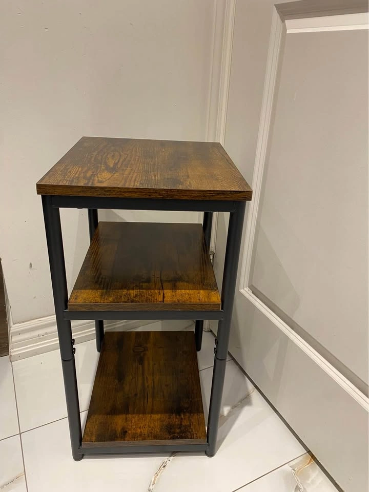 3-Tier Side Table | UNASSEMBLED | End Table | Bedside Table - photo 2