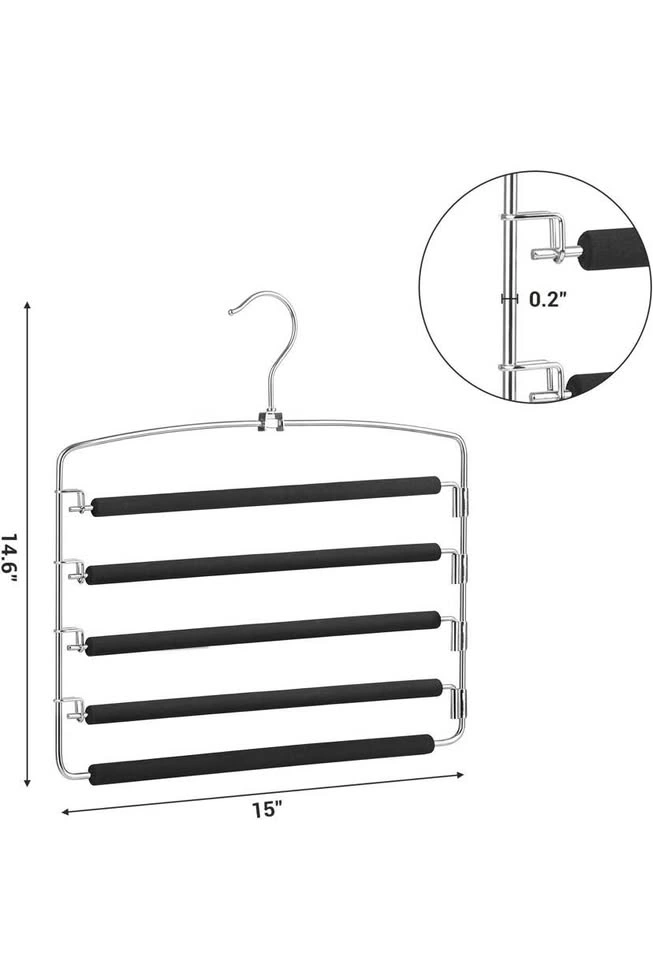 Pants Hangers Set of 3 | Clothes Hangers | Foldable Hangers - photo 3