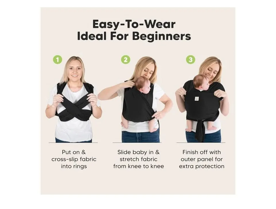 KeaBabies Baby Wrap Carrier Ring Sling image indicator(7)