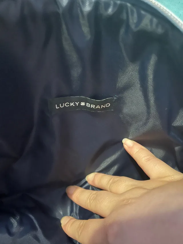 Lucky Brand Denim Makeup Bag image indicator(2)