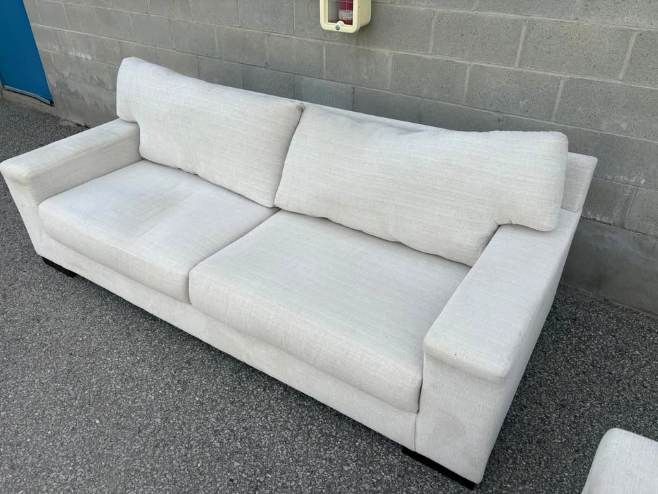 Ashley 2 Piece Cream Sofa Set - Delivery Available - photo 5